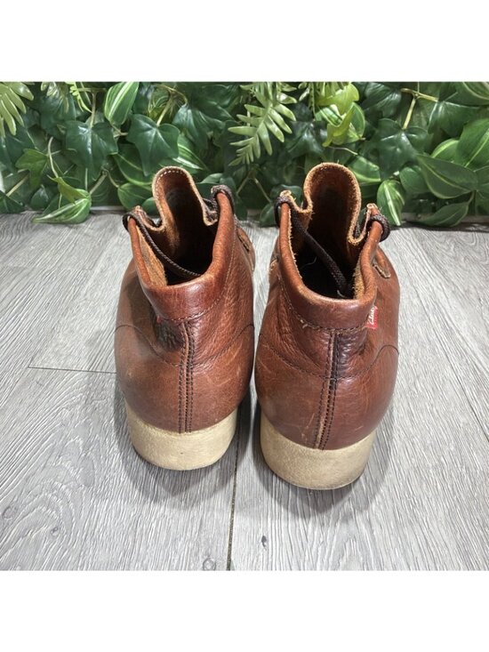 Vintage Clarks Wallabees High Boots Brown Leather Size 10 M Y2K main image 6